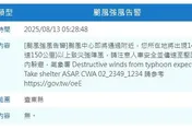 國家警報大響！楊柳颱風即將通過台東縣　恐現14級以上陣風