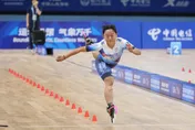 成都世運/天才少女！21歲劉巧兮滑輪力克地主摘金