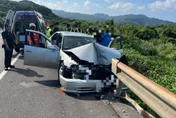 貢寮台2線自撞車禍！車頭凹陷　4名6旬婦緊急送醫