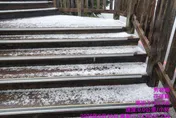 影/南投合歡山午後冰雹雨開炸　氣象署：「冷心低壓」高空過境
