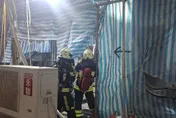 影/台中火力發電廠變頻器故障起火！消防迅速控制無人傷亡