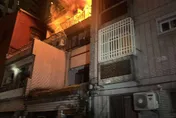 台中火警！頂樓加蓋神明廳起火燒到隔壁　幸無人傷亡