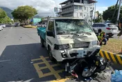 影/礁溪阿公「換車道遭追撞」慘丟命！貨車玻璃碎成蜘蛛網