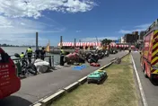 淡水捷運站旁女子溺水　無呼吸心跳送醫搶救