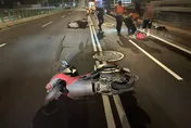 保齡球般全倒！民權大橋連環車禍　6人傷送醫