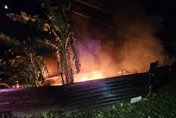 北市北投山區工寮火警　烈焰狂竄幸無人傷