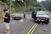 19歲騎士台3線直衝撞上對向休旅車　手骨折血流如注送醫