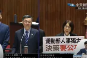 立院備詢處女秀！藍委問人事獨大　李洋尬回：國體大太多人嗎？