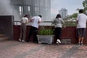 影/北市銘傳大學「餐廳又燒起來了」！最新災情曝