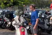 影/台中假日老外當街堵人發飆！網驚：中文怪物現身