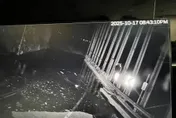 影/立霧溪燕子口堰塞湖溢流淹路面　10/18早上執行壩體降挖