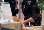 影/南投出事了！「婦人持刀闖合作金庫」狀況一度危急