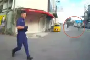 影/超硬大場面直擊！台中猛男警對決逃逸移工險腳軟