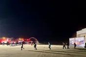 金門航空站夜間空難演習　軍方警消等強化跨單位聯繫