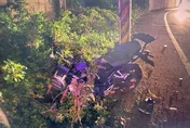 影/3人重機競速悲劇！蘆竹28歲男過彎自摔　腿斷頭部出血慘死