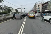影/台南仁德3車碰撞！　轎車噴飛倒轉撞聯結車2傷送醫