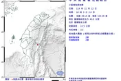 風雨中開搖！10:03池上規模3.5地震　花東有感