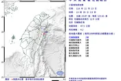 又搖！13:29花蓮近海規模4.2地震　6縣市有感、最大震度2級
