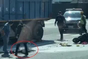 台南善化機車撞砂石車起火　騎士無呼吸心跳送醫搶救