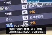 A320客機系統故障需檢修　全日空取消65航班9400人受影響