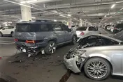 影/台中好市多停車場暴衝4車撞爛　41歲男唾液毒品快篩陽性