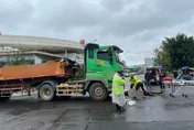 影/慟！桃園義交路口執勤「慘遭大車輾」　斷魂瞬間直擊