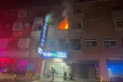 影/台南出租套房3樓冷氣機起火！窗戶驚見火舌　1人送醫