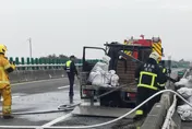 台61火燒車！駕駛下車看右輪…下秒就冒火光