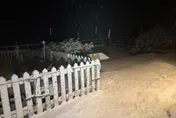影/玉山下雪了！清晨積雪2.5公分　夢幻銀白世界曝光