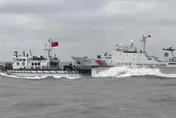 影/陸3海警船再闖金門海域　海巡3巡防艇併航監控驅離