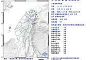 深夜搖好大！宜蘭外海00:45再發生規模4.7地震
