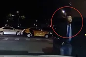 影/邱毅座車北市逆向違規遭網友拍下　警：依法舉發