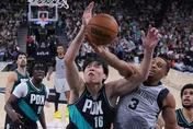 NBA/楊瀚森10分鐘送雙鍋震撼全場！拓荒者作客力退馬刺奪2連勝