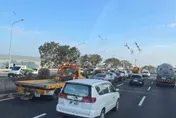 國1南下310.3K驚傳4車追撞！內側車道癱瘓　車流回堵5公里