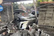 影/國民黨台中市黨部圍牆遭撞破　5人受傷3人送醫