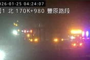 國1豐原段「慘烈追撞」！7車追尾「路封一半」