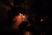 影/雲林九芎神木山林大火！消防奮戰10小時成功撲滅