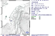 台南地牛翻身！23:55爆規模3.7極淺層地震　最大震度3級