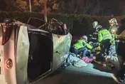 影/國3交通災難！「5車連撞」釀1死1命危