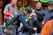 苗栗男持刀砍警遭擊斃！濺血畫面驚悚曝光　現場全還原