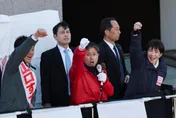 人氣炸裂！高市早苗為「台灣女婿」山口晉站台　支持者擠爆會場