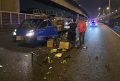 國道1號圓山段2貨車追撞　前車違規最重罰1.8萬