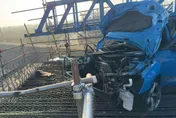 台南台江大道自小客車衝進工地　駕駛當場死亡