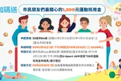 北市體育局發錢了！符合資格「爽抽1500元」　申請只到今天