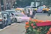 影/駕駛台北美國學校外停車格才起步就撞人！女騎士慘摔右腿骨折