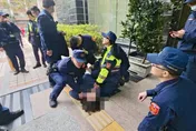 影/男子闖立院中興大樓嗆警動手　遭壓制逮捕送辦