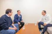 藍營新北鐵三角合體　李四川拜會侯友宜劉和然展現團結
