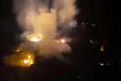 影/嘉義公墓一射水就爆炸！　勇消、役男3人嚴重燒燙傷