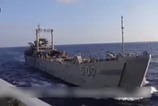 影/差5米！誰碰瓷？陸曝菲艦南沙渚碧礁海域「危險接近」畫面