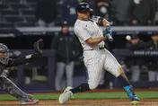 MLB/真「怪力男」！　史坦頓「射牆安」把洋基球場打凹一個洞